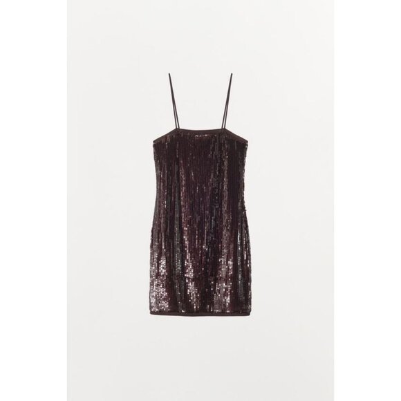 ZARA SHORT SEQUIN DRESS - Picture 4 of 6